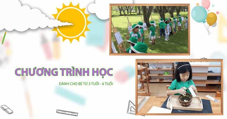 Chương trình học dành cho bé từ 3 tuổi - 6 tuổi