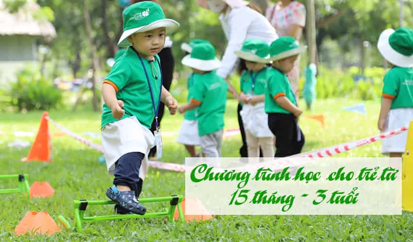 Chương trình học dành cho bé từ 15 tháng đến 3 tuổi