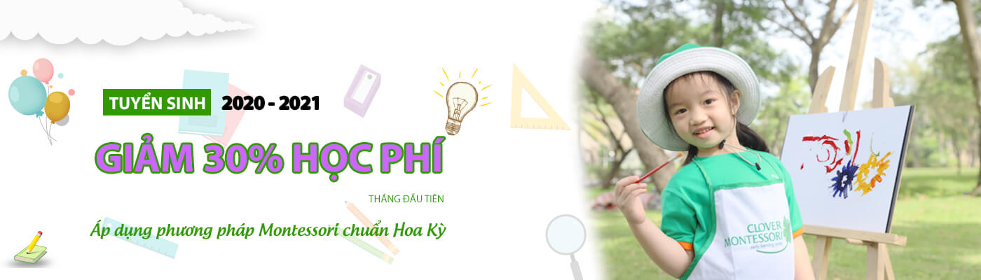 Chương trình khuyến mãi Clover Montessori